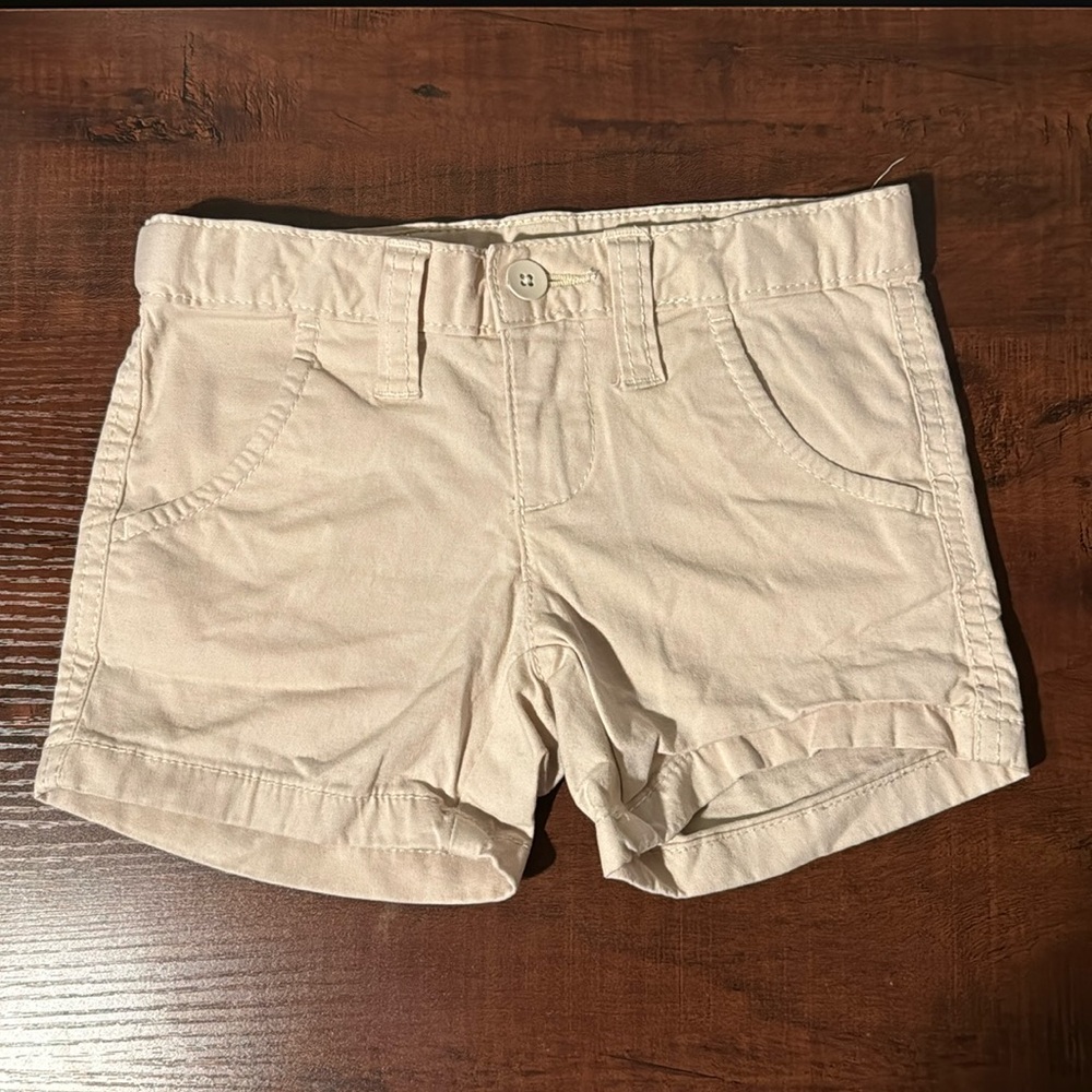 Faded glory cream girls shorts